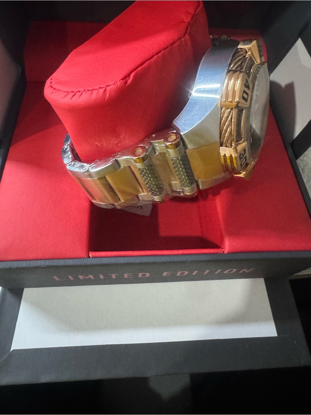 #167 Invicta Jason, Taylor, Zeus Gold and Black Oversized Chronograph Watch - Picture 4 of 9